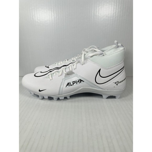 Nike Alpha Menace Varsity 3 White Football Cleats Mens Size 12 CV0586-109 NEW main image 4